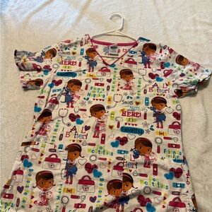 Doc. Mcstuffins scrub top